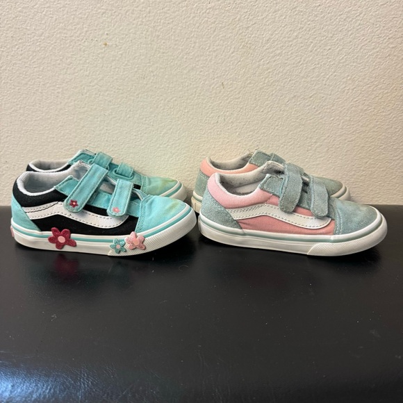 Vans Kids Sneakers – Teal and Pink shoes (Set of 2) - Picture 5 of 14